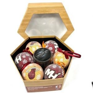Miami Heat  LED Ball Ornaments Set of 6